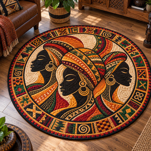 Tribal Legacy Quilted Round Mat NCU0PT12074
