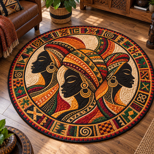 Tribal Legacy Quilted Round Mat NCU0PT12074