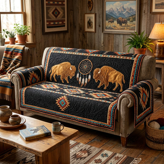 Tribal Legacy Quilted Sofa Cover NCU0DV9571