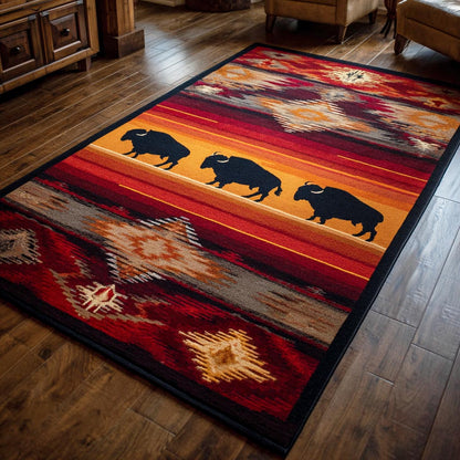 Tribal Moose Area Rug NCU0TD2448