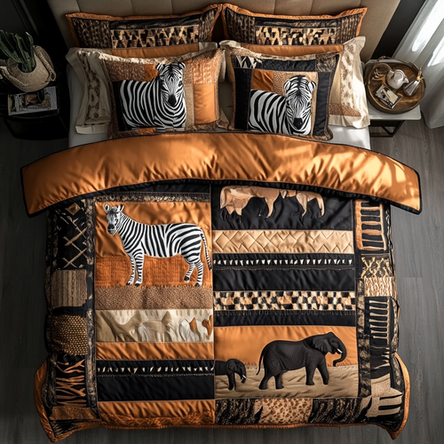 Tribal Pulse 3-Piece Quilted Bedding Set NCU0DK7758