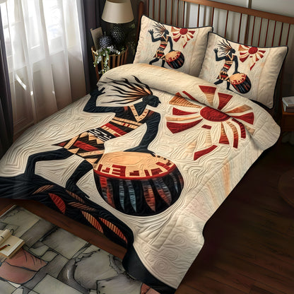 Tribal Pulse 3-Piece Quilted Bedding Set NCU0PT7327