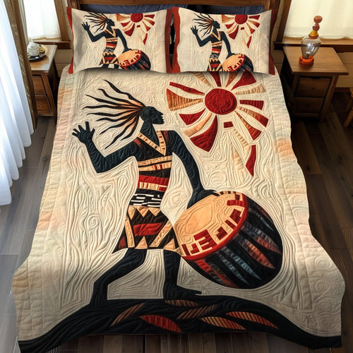Tribal Pulse 3-Piece Quilted Bedding Set NCU0PT7327
