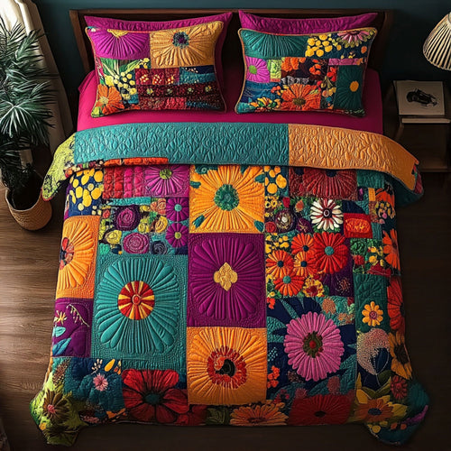Tribal Radiance 3-Piece Quilted Bedding Set NCU0PT7038