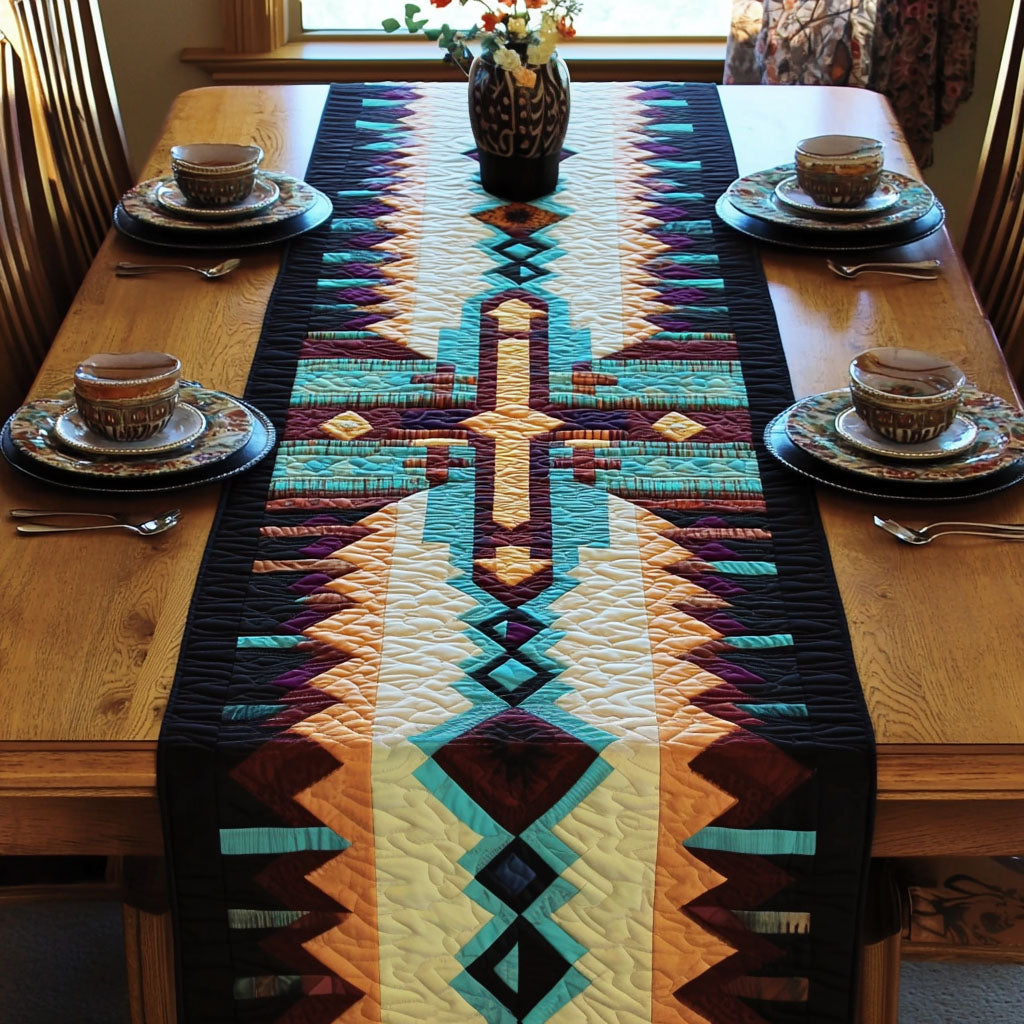 Tribal Rhythms Quilted Table Runner NCU0PT4000