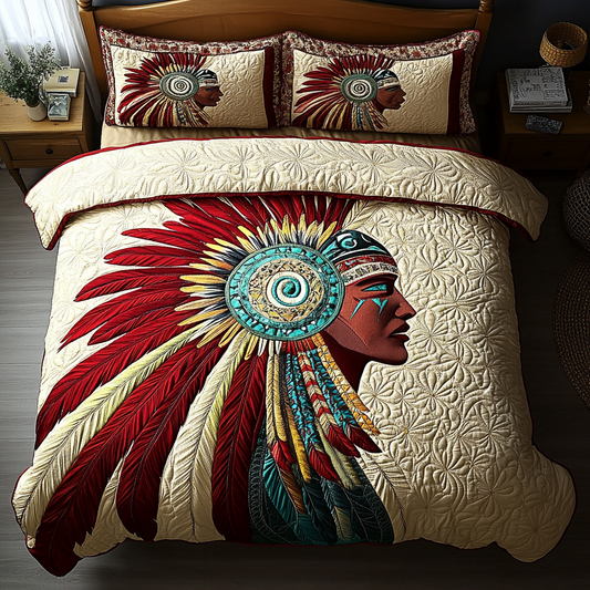 Tribal Spirit 3-Piece Quilted Bedding Set NCU0DK3601