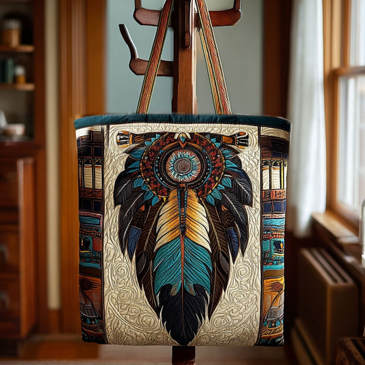 Tribal Threads Quilted Tote Bag NCU0PT8348