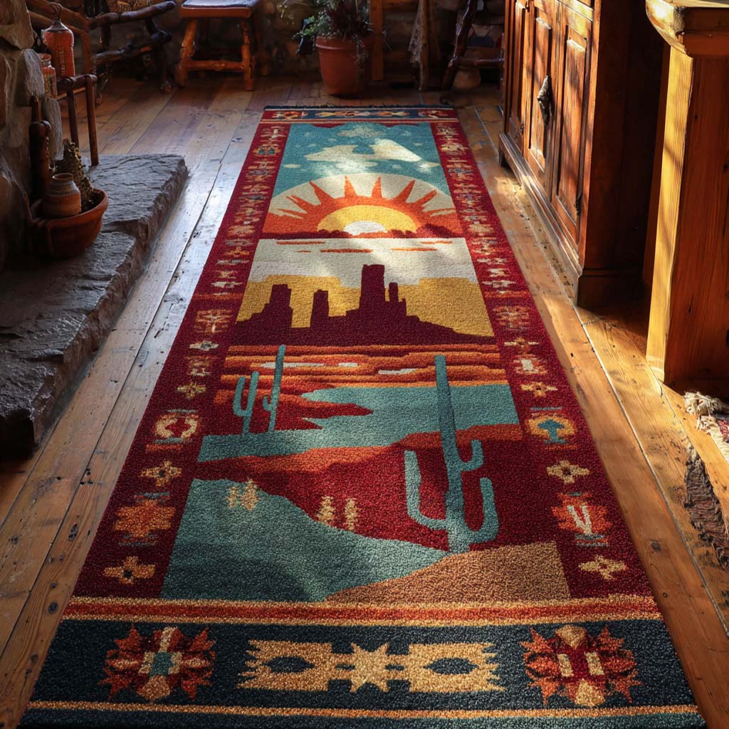 Tribal Totem Runner Carpet NCU0XD1803