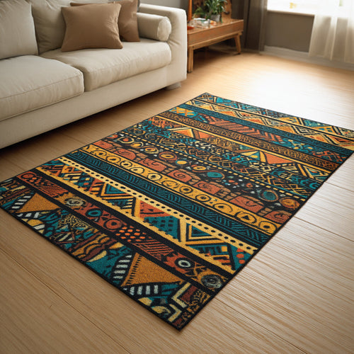 Tribal Tracks Area Rug NCU0VL3251