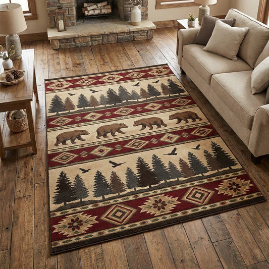 Tribal Wilderness Area Rug NCU0TV1640