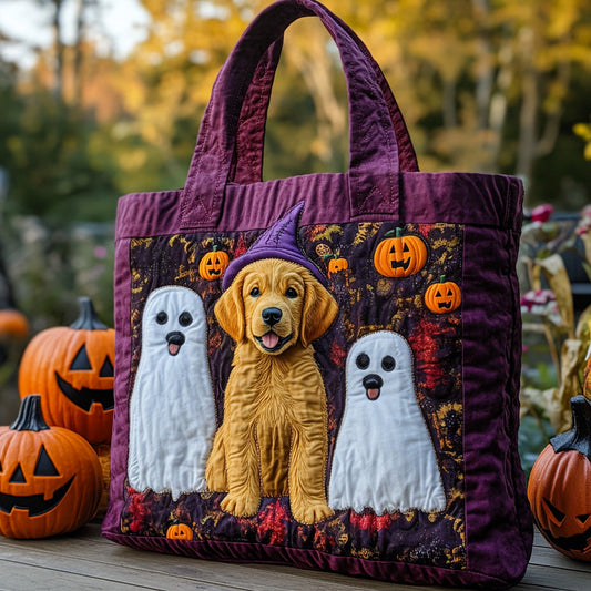 Trick or Treat Pups Quilted Tote Bag NCU0DV7400