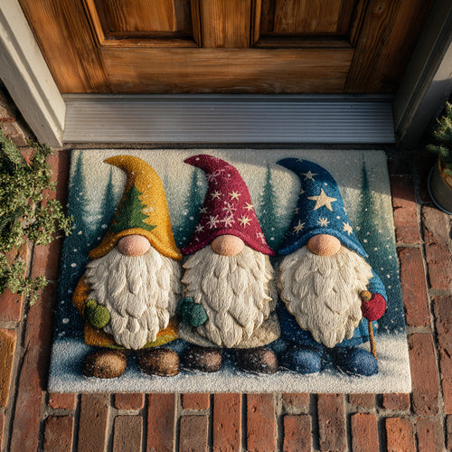 Trio Christmas Gnome Doormat NCU0HH649