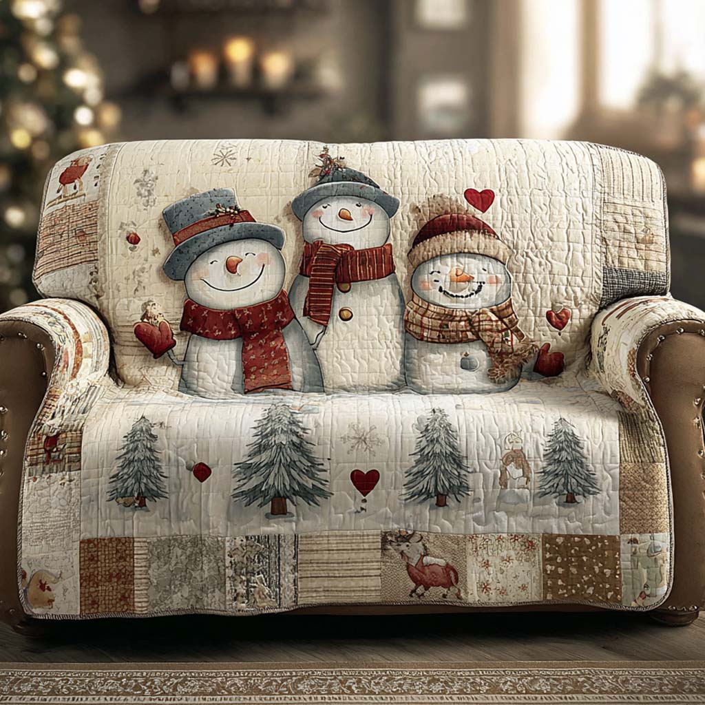 Trio Frosty Patchwork Quilted Sofa Cover NCU0XD2082