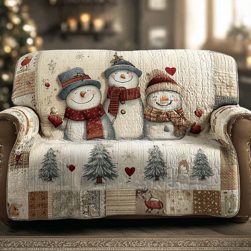Trio Frosty Patchwork Quilted Sofa Cover NCU0XD2082