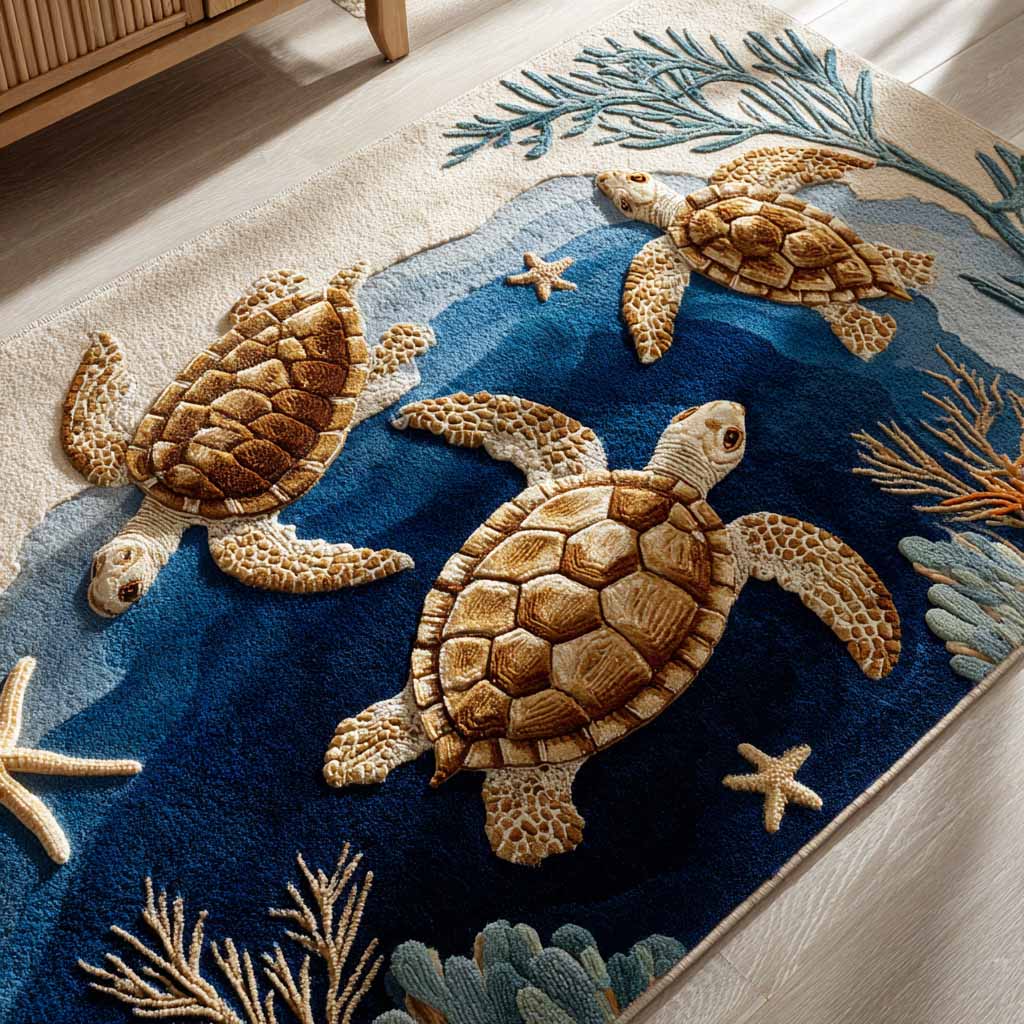 Triplet Tides Area Rug NCU0XD2581