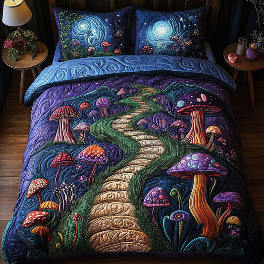 Trippy Peace Escape 3-Piece Quilted Bedding Set NCU0PT4073