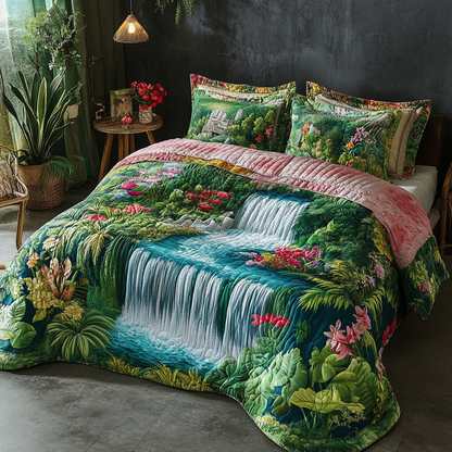 Tropic Haven 3-Piece Quilted Bedding Set NCU0VL2438
