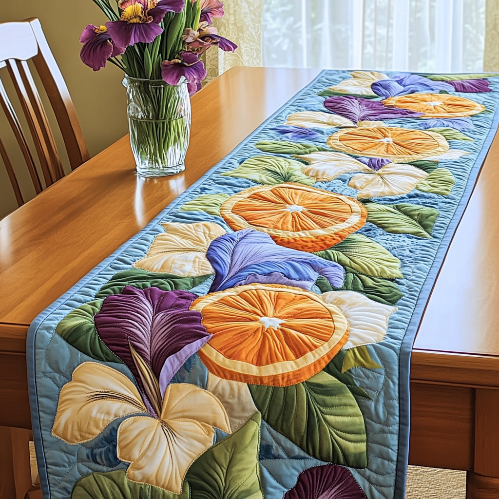 Tropic Slice Quilted Table Runner NCU0VL2516