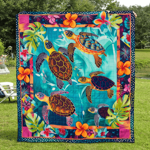 Tropical Treasures Quilted Blanket NCU0TL588