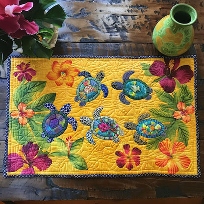 Tropical Turtle Oasis Quilted Place Mat NCU0TL412