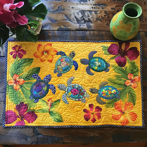 Tropical Turtle Oasis Quilted Place Mat NCU0TL412