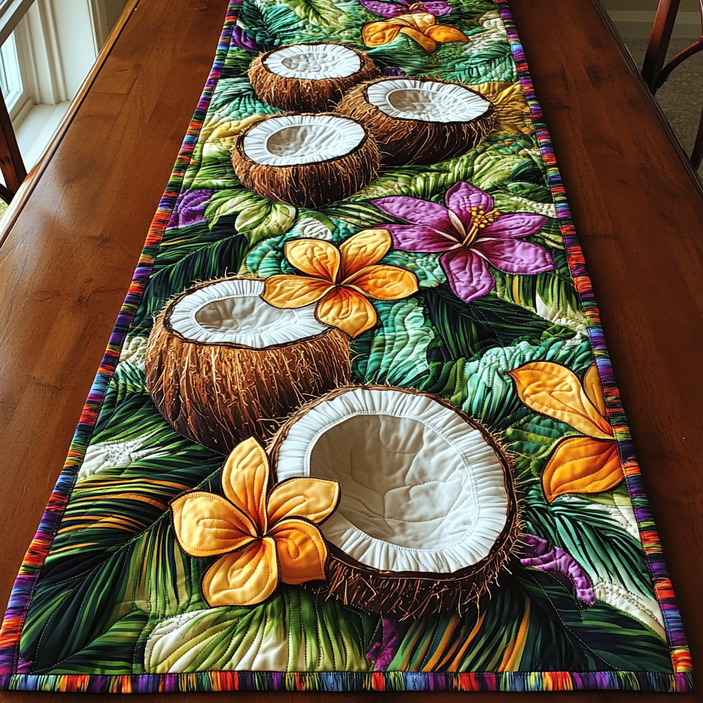 Tropical Bliss Quilted Table Runner NCU0DK5911