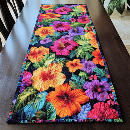 Tropical Bloom Quilted Table Runner NCU0DK5902