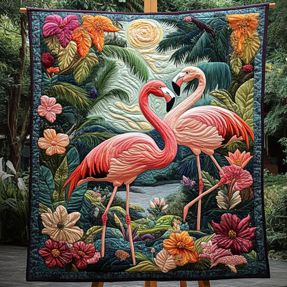 Tropical Blush Quilted Blanket NCU0PT4593
