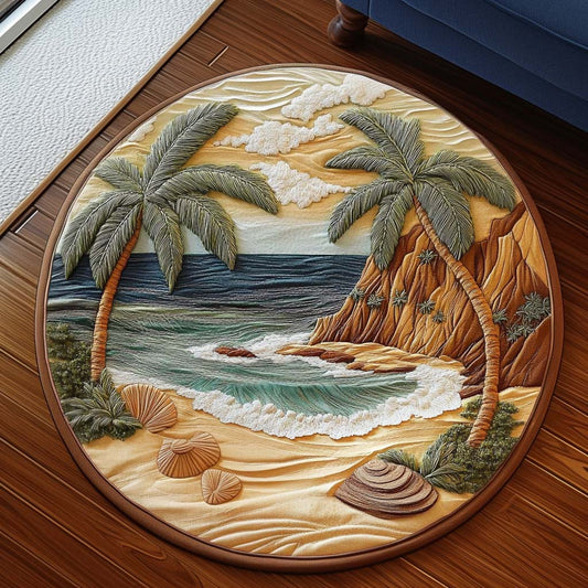 Tropical Calm Quilted Round Mat NCU0NT7482