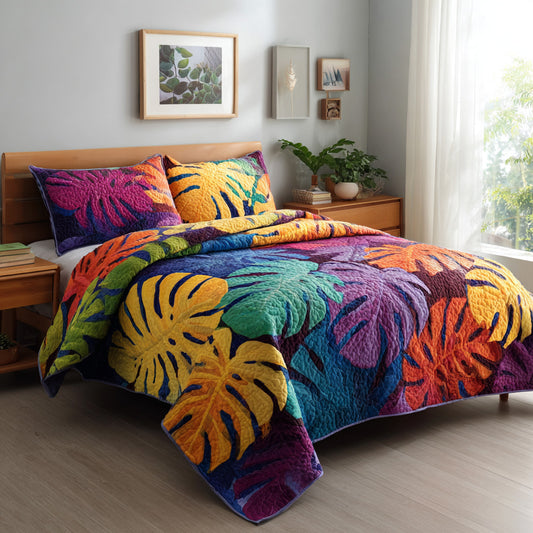 Tropical Canopy 3-Piece Quilted Bedding Set NCU0VL3436