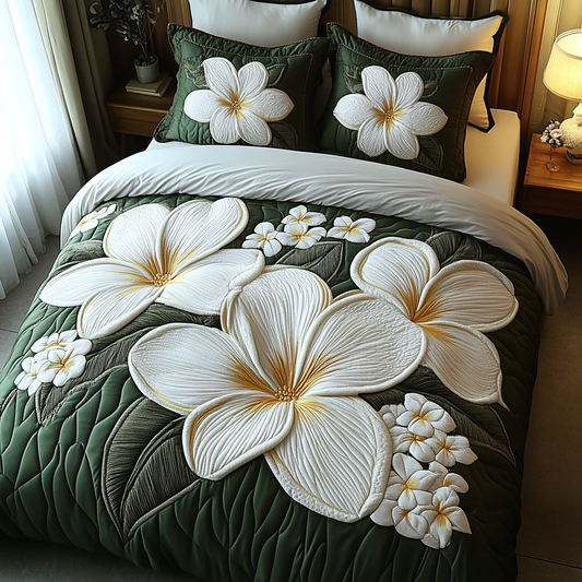 Tropical Charm 3-Piece Quilted Bedding Set NCU0VL1990
