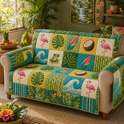 Tropical Charm Quilted Sofa Cover NCU0TD2988
