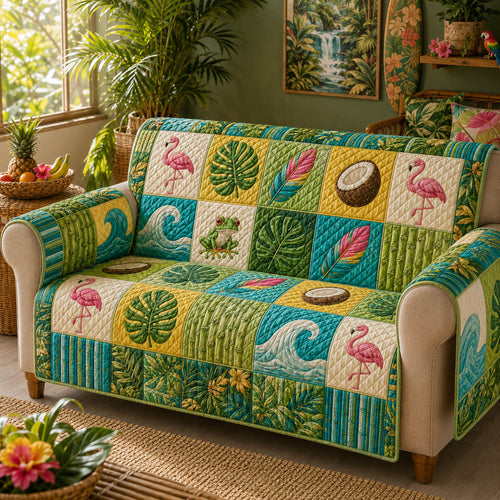 Tropical Charm Quilted Sofa Cover NCU0TD2988