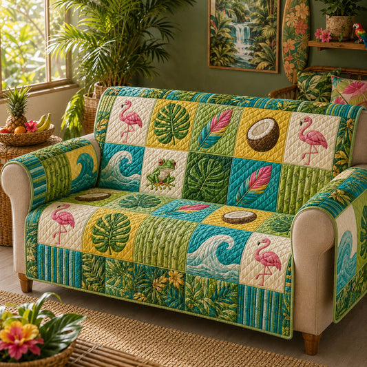Tropical Charm Quilted Sofa Cover NCU0TD2988