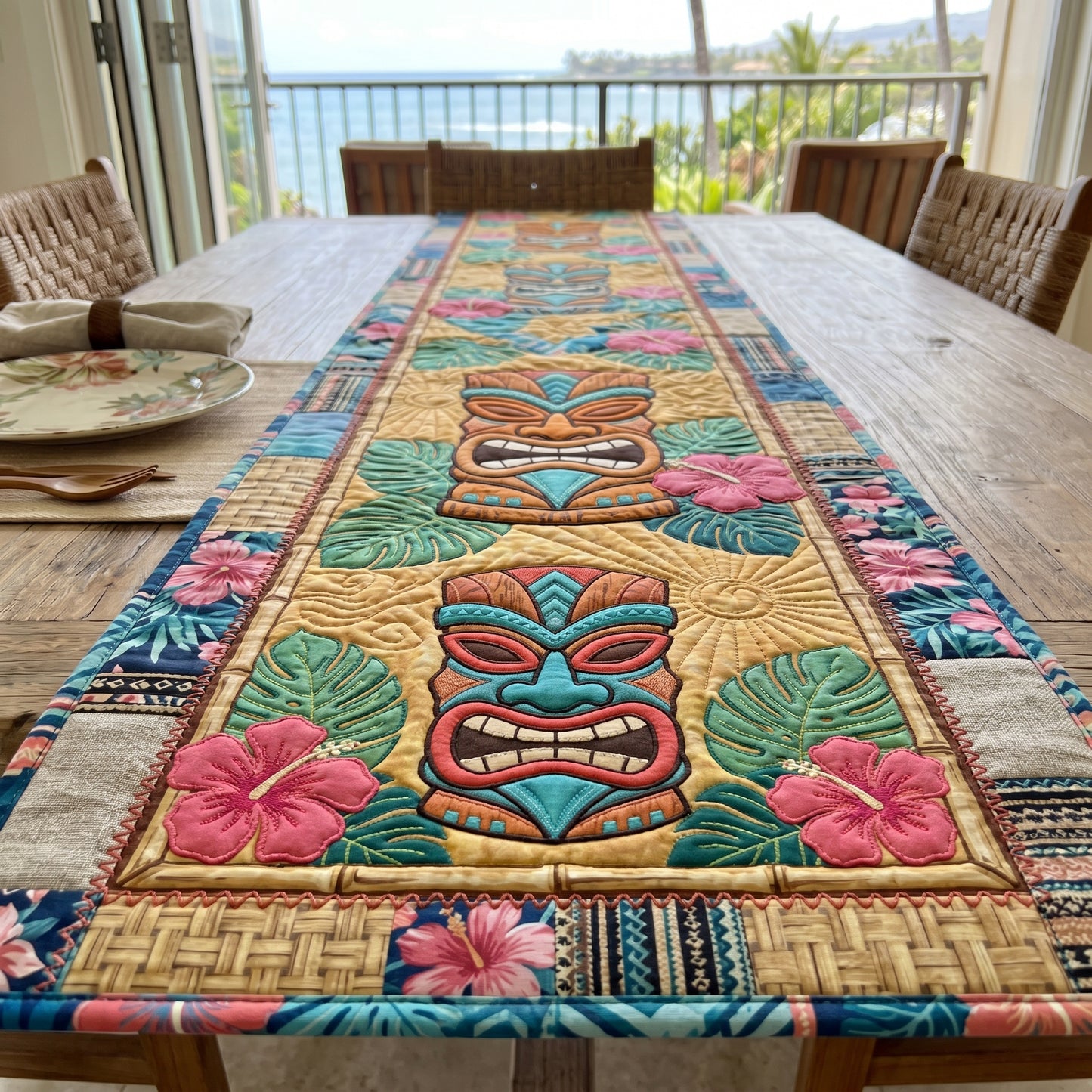 Tropical Charm Quilted Table Runner NCU0DV9761