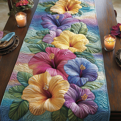 Tropical Elegance Quilted Table Runner NCU0VH4049