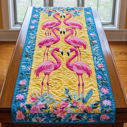 Tropical Flamingo Quilted Table Runner NCU0DK9064