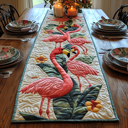 Tropical Flamingo Quilted Table Runner NCU0DV6056