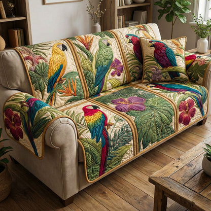 Tropical Harmony Quilted Sofa Cover NCU0NT12165