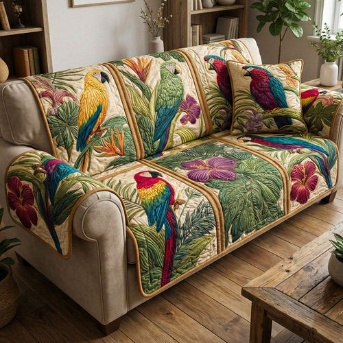 Tropical Harmony Quilted Sofa Cover NCU0NT12165