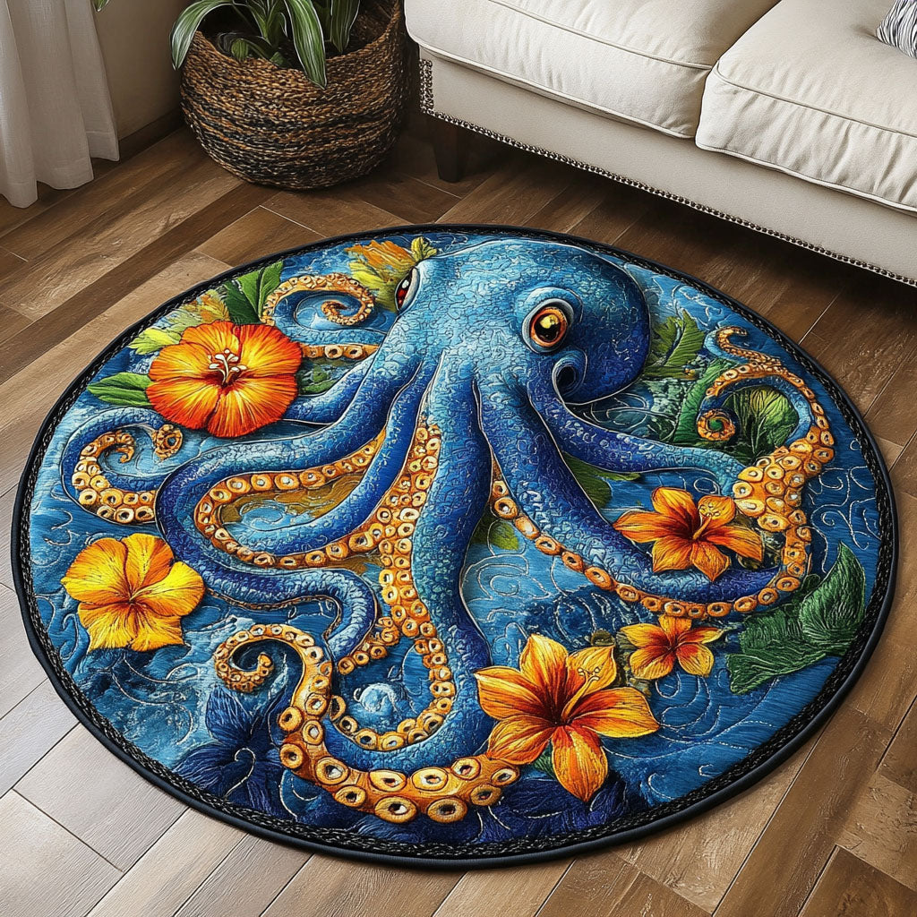 Tropical Hug Quilted Round Mat NCU0NT7051