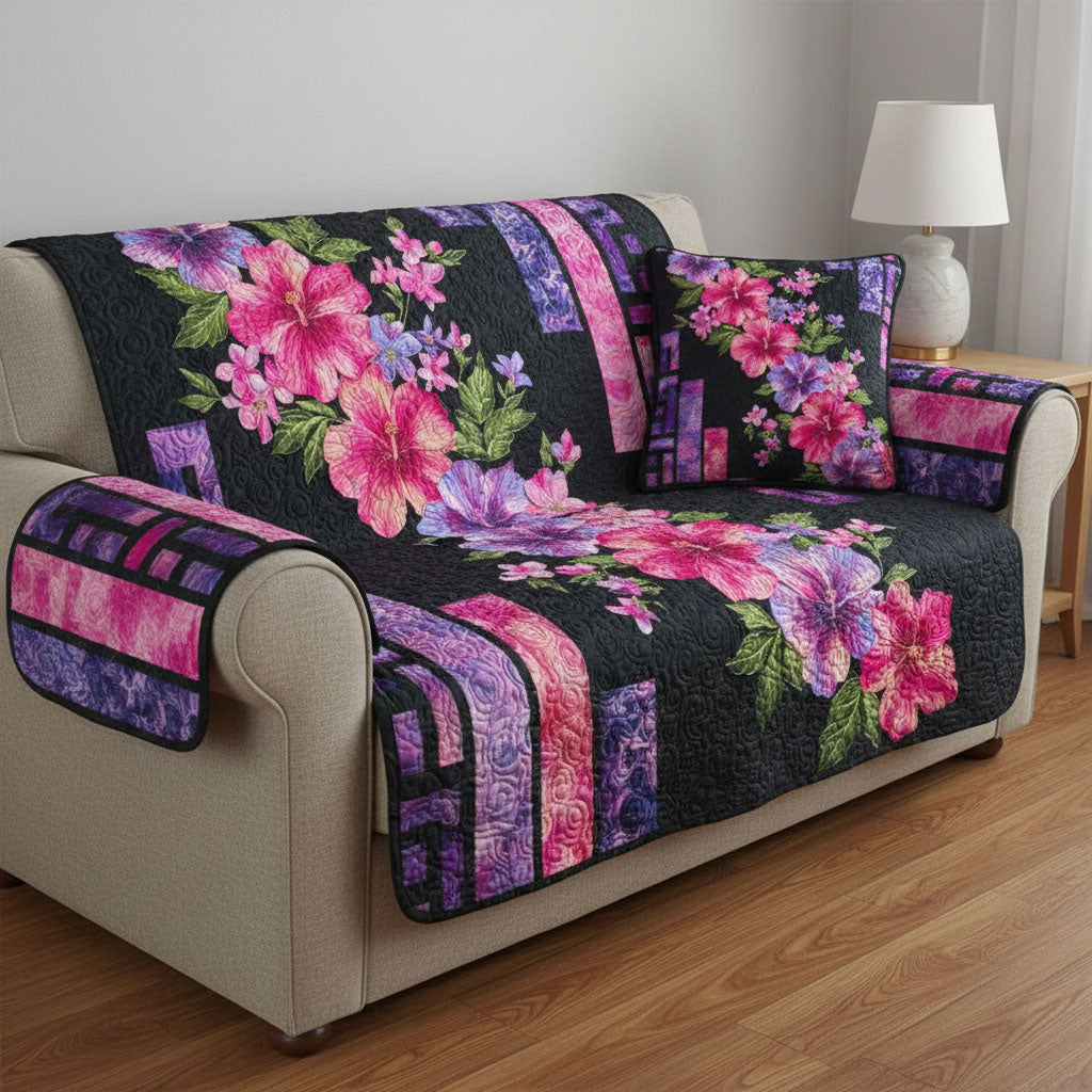 Tropical Luxe Quilted Sofa Cover NCU0NT12342