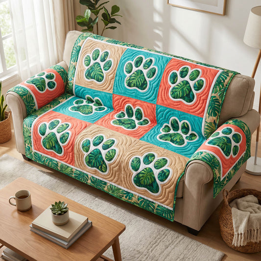 Tropical Paws Quilted Sofa Cover NCU0TD2787