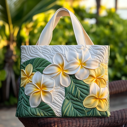 Tropical Petals Quilted Tote Bag NCU0VL2759