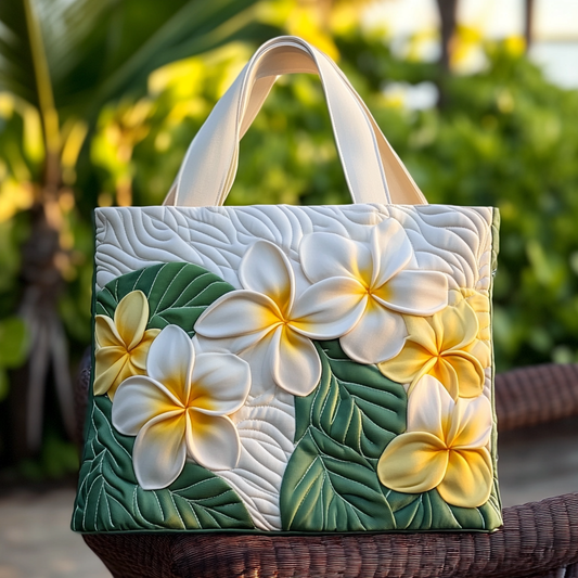 Tropical Petals Quilted Tote Bag NCU0VL2759
