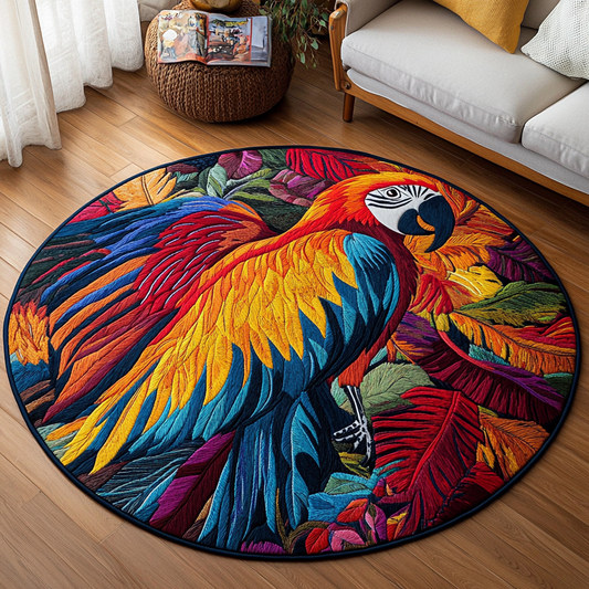 Tropical Plume Quilted Round Mat NCU0DK4705