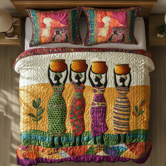 Tropical Radiance Line 3-Piece Quilted Bedding Set NCU0NT7679