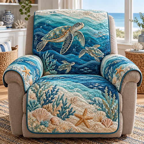 Tropical Sea Turtle Quilted Sofa Cover NCU0DV10355