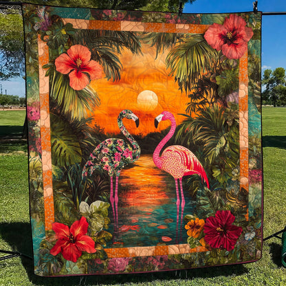 Tropical Sunset Quilted Blanket NCU0TH1395