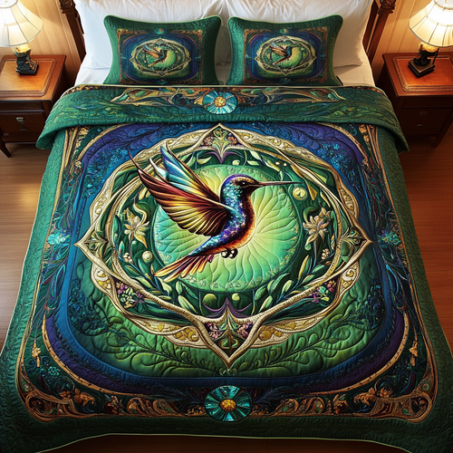 Tropical Tapestry 3-Piece Quilted Bedding Set NCU0VH1219